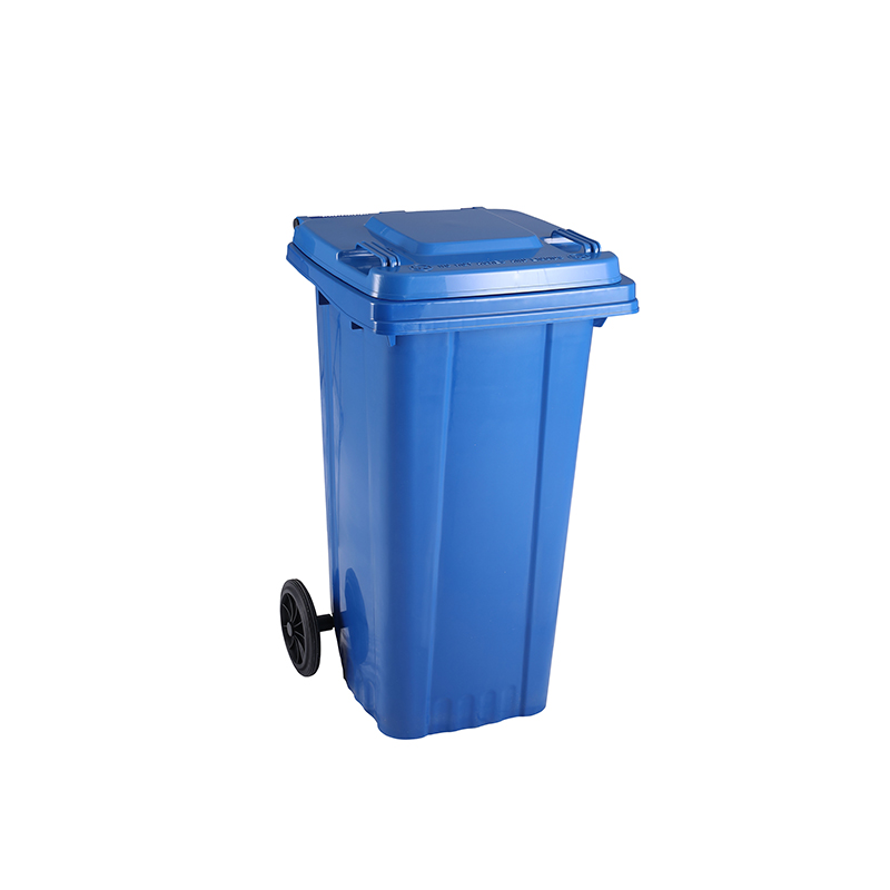 120L Tam Renkli Plastik Çöp Konteyneri — Mavi